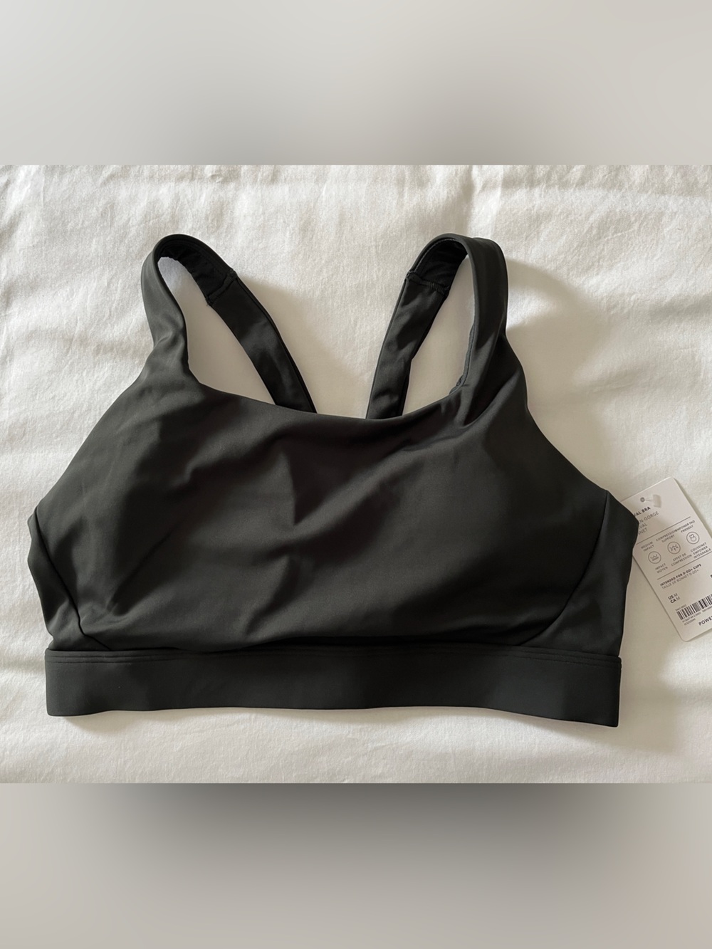 NWT!!  Athleta Interval Dark Green Women's Sports Bra - Comfort Support